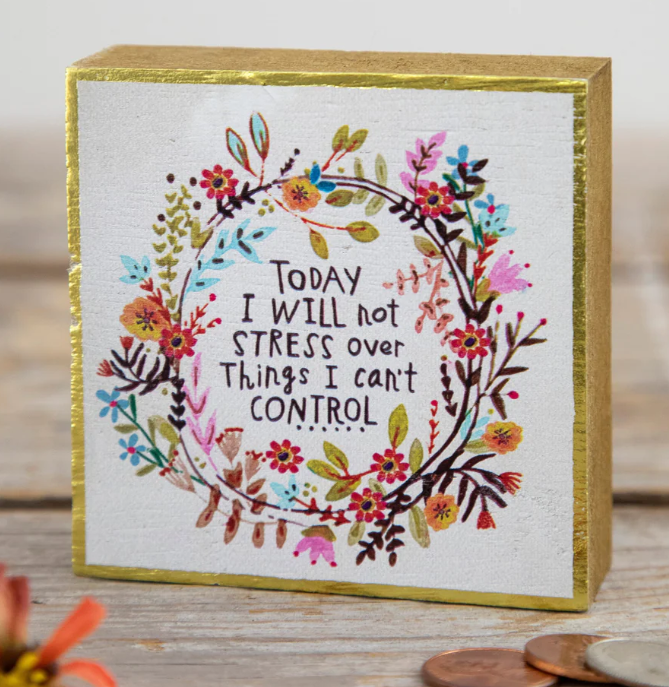 Will Not Stress Tiny Block Keepsake