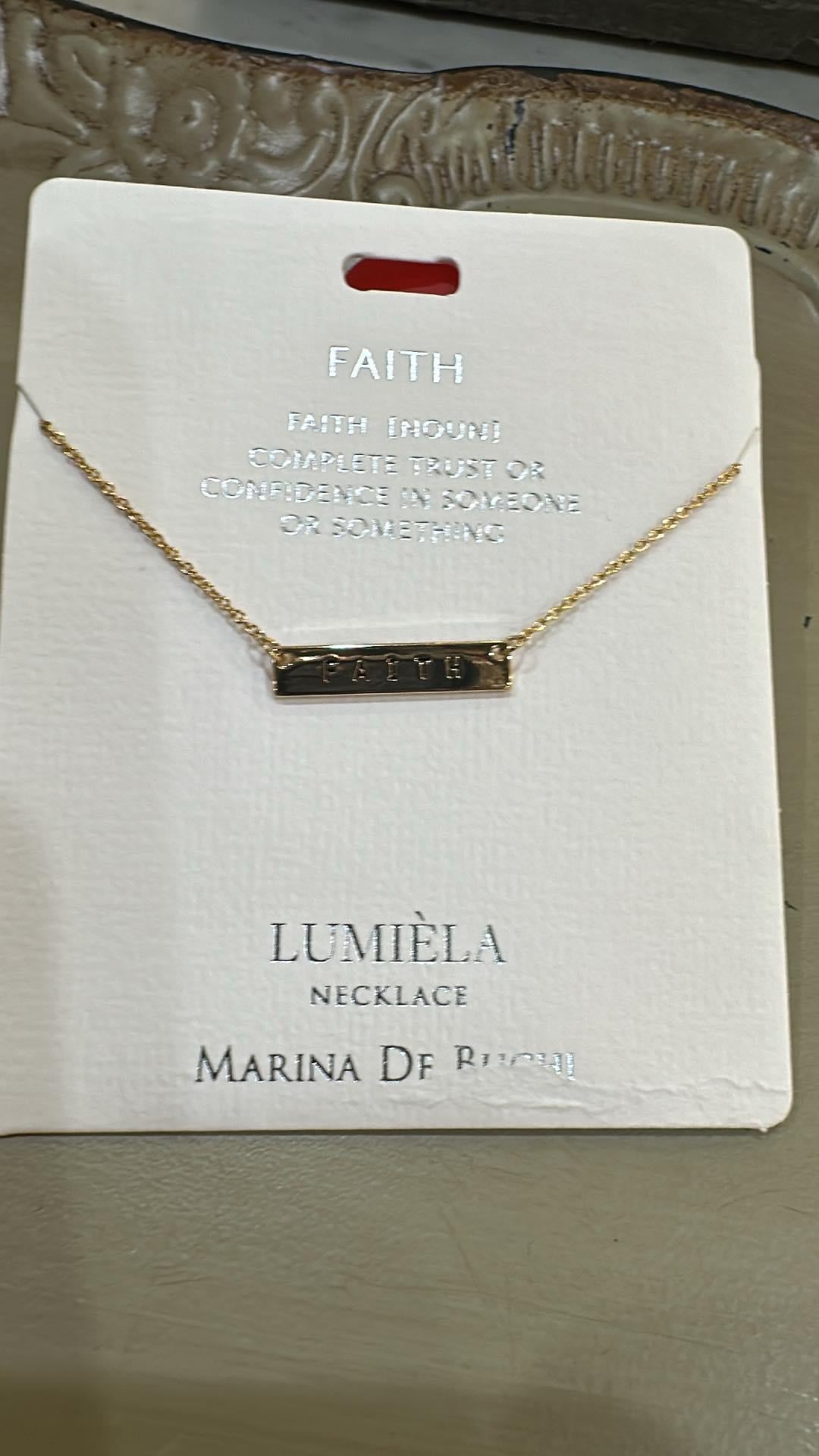 Faith Bar Necklace