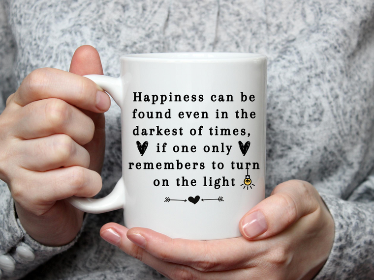 Happiness Quote Mug