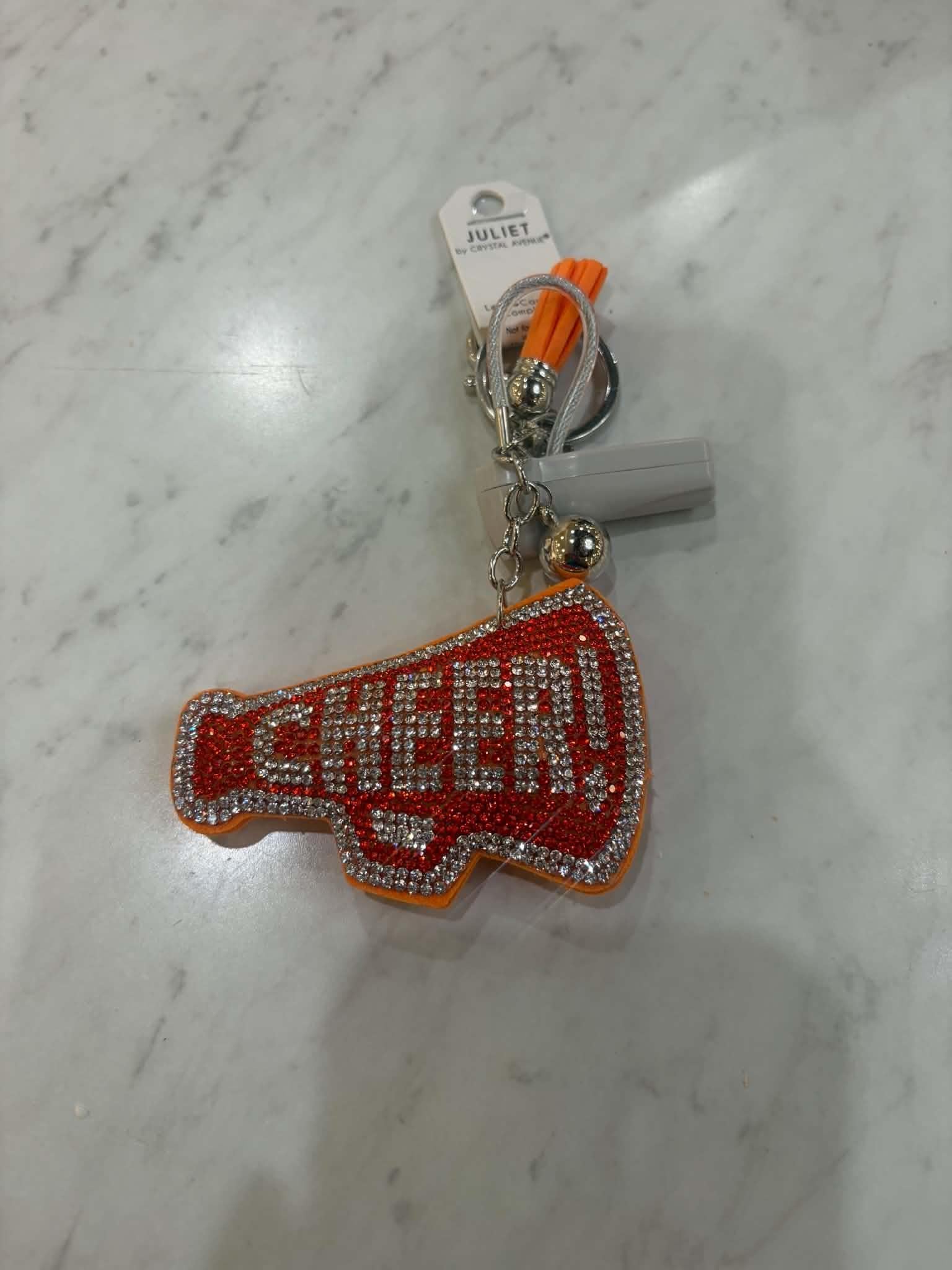Puffy Rhinestone Keychains