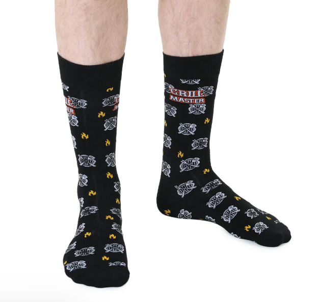 Grill Master Mens Bamboo Crew Socks