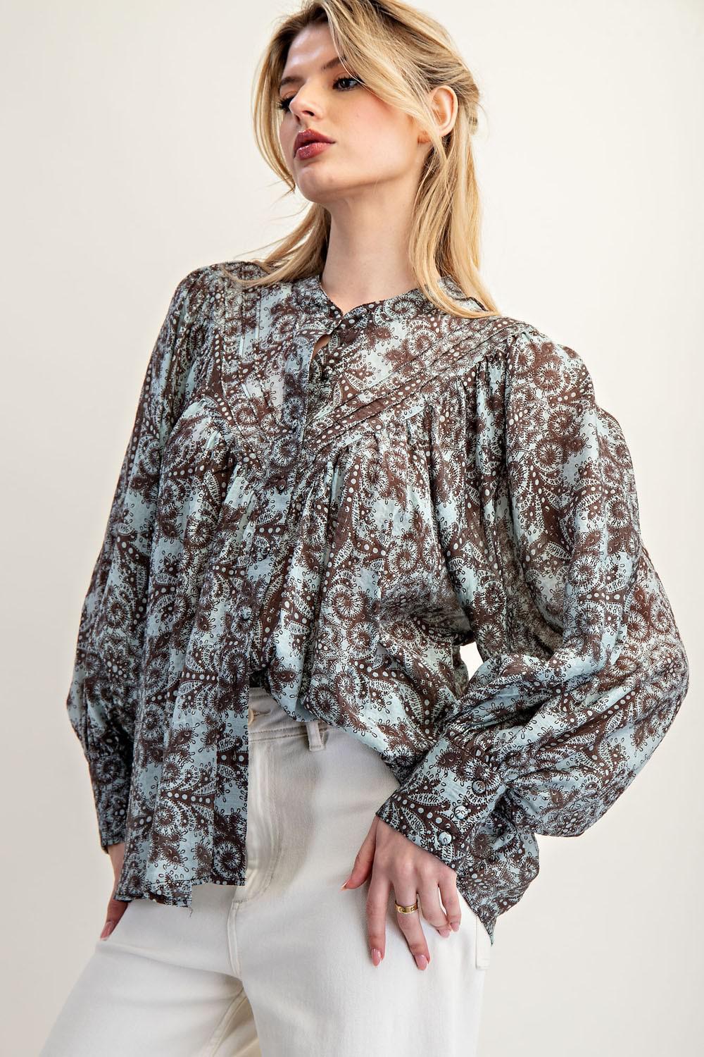 Coco Paisley Printed Blouse