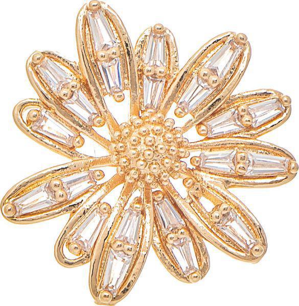 Crystal Flower Post Earring