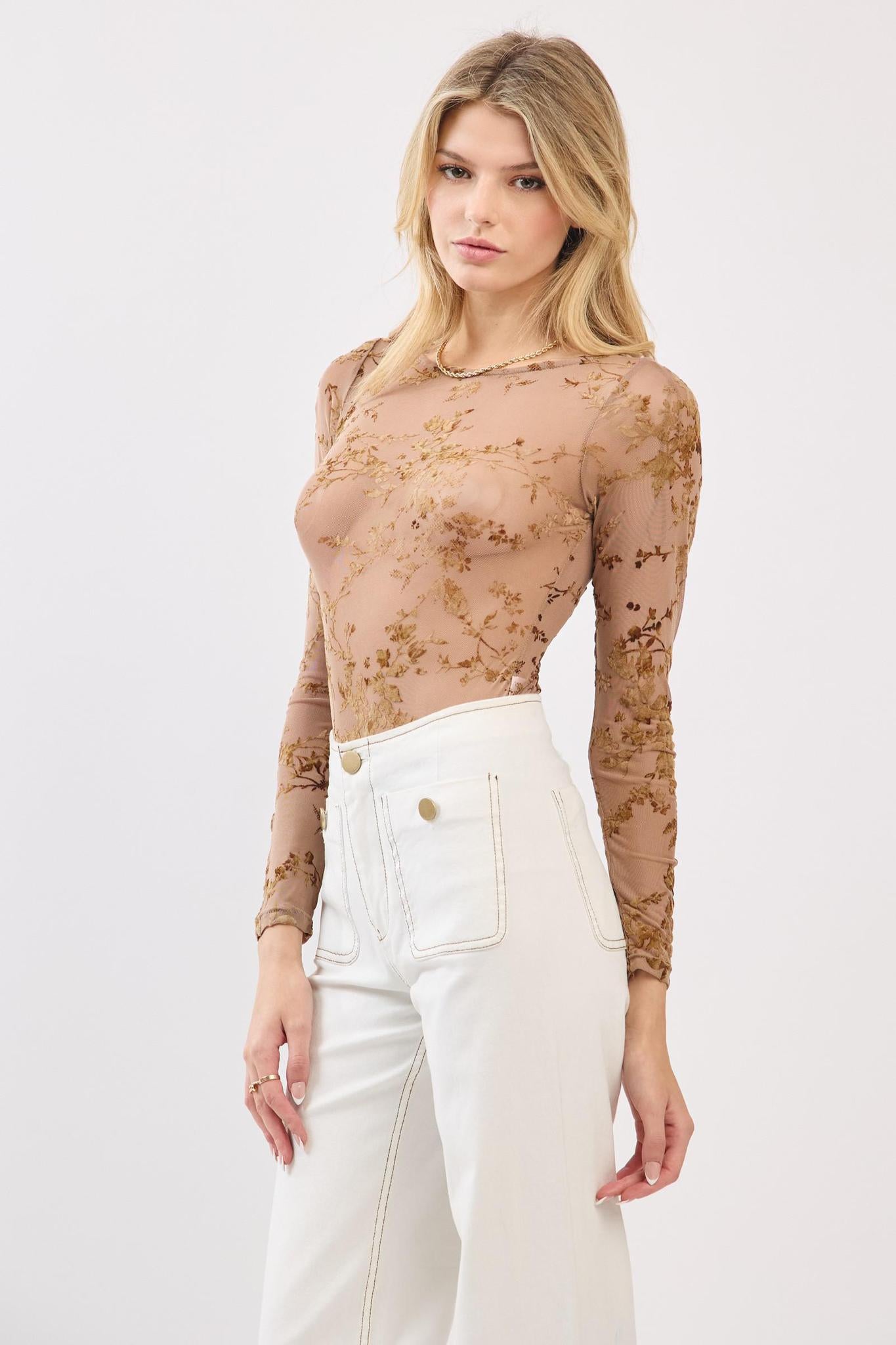 Long Sleeve Boat Neck Body Suit