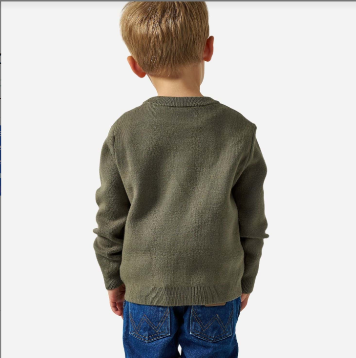 Youth Cabin Sweater - Olive Duck
