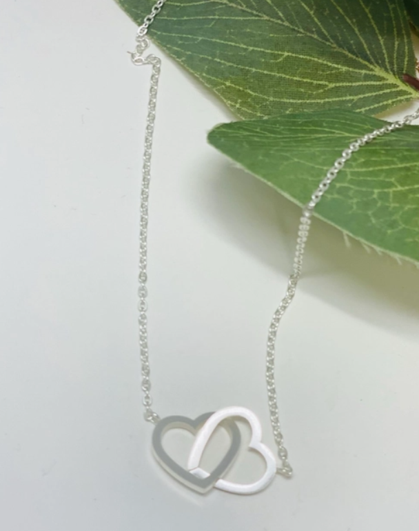 Best Friends Connected Silver Necklace