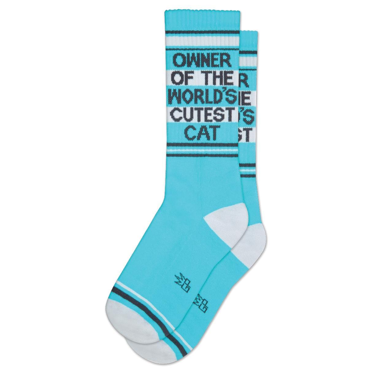 World's Cutest Cat Gym Socks