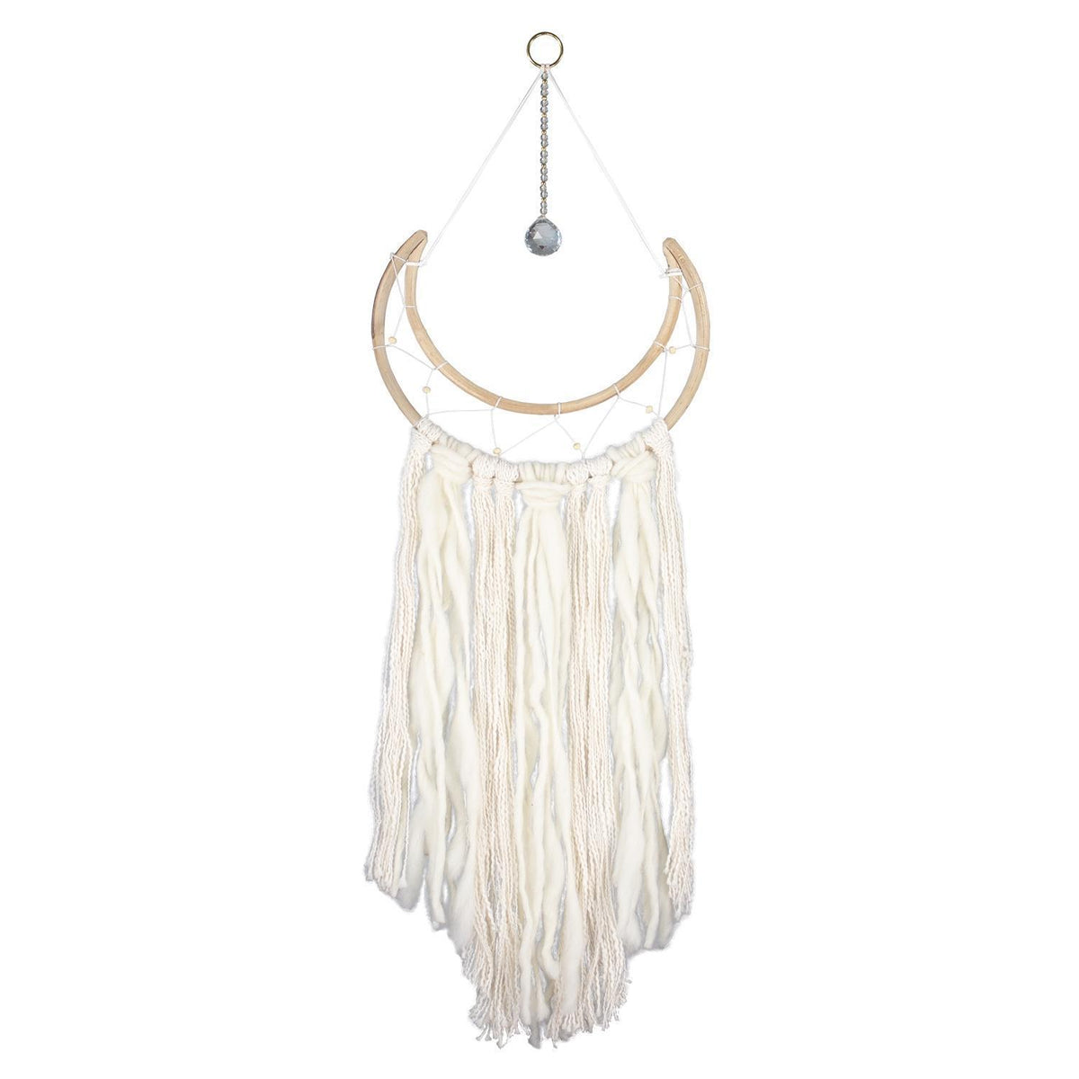 Large Crescent Dream Catcher