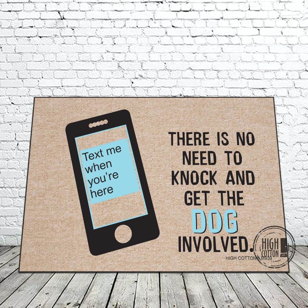 Text Me Door Mat