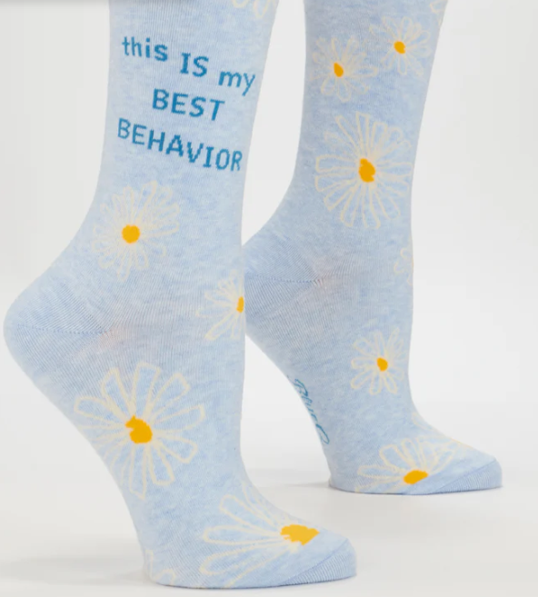 My Best Behavior Women's Crew Socks