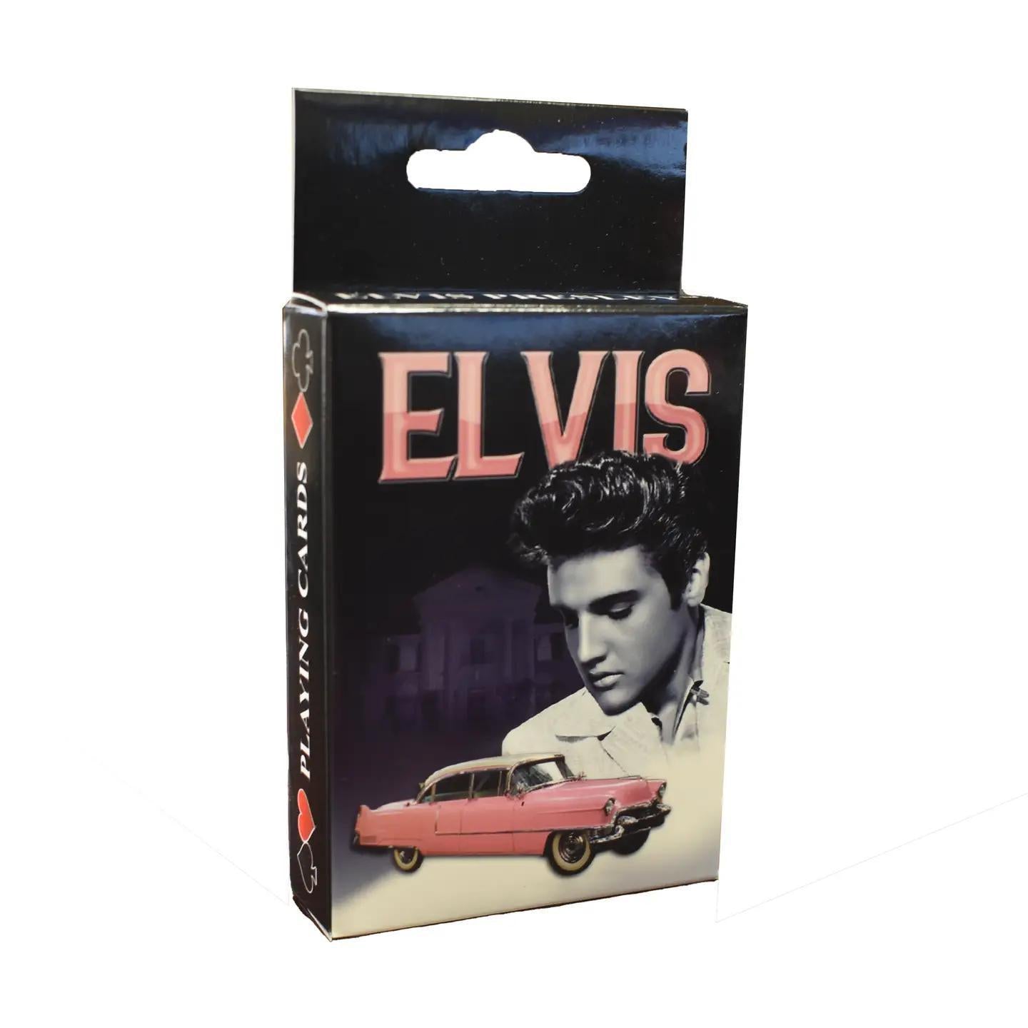 Elvis Playing Cards Pink Caddy