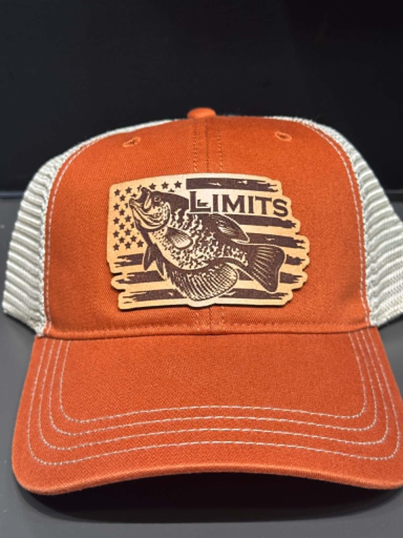 Crappie Flag Hat - Orange/Tan