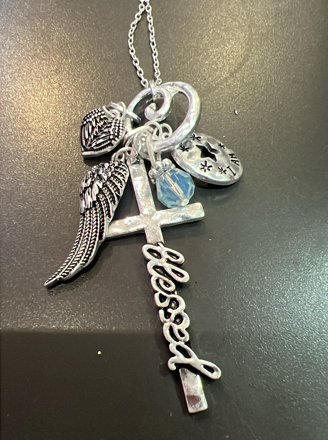 Blessed Pendant Cross Necklace