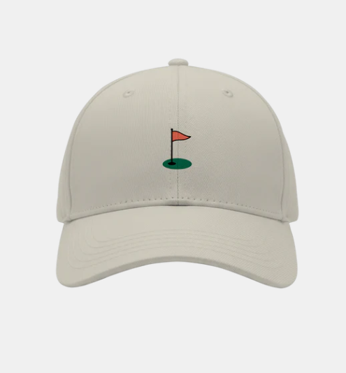 Golf Flag - Dad Hat - Ivory