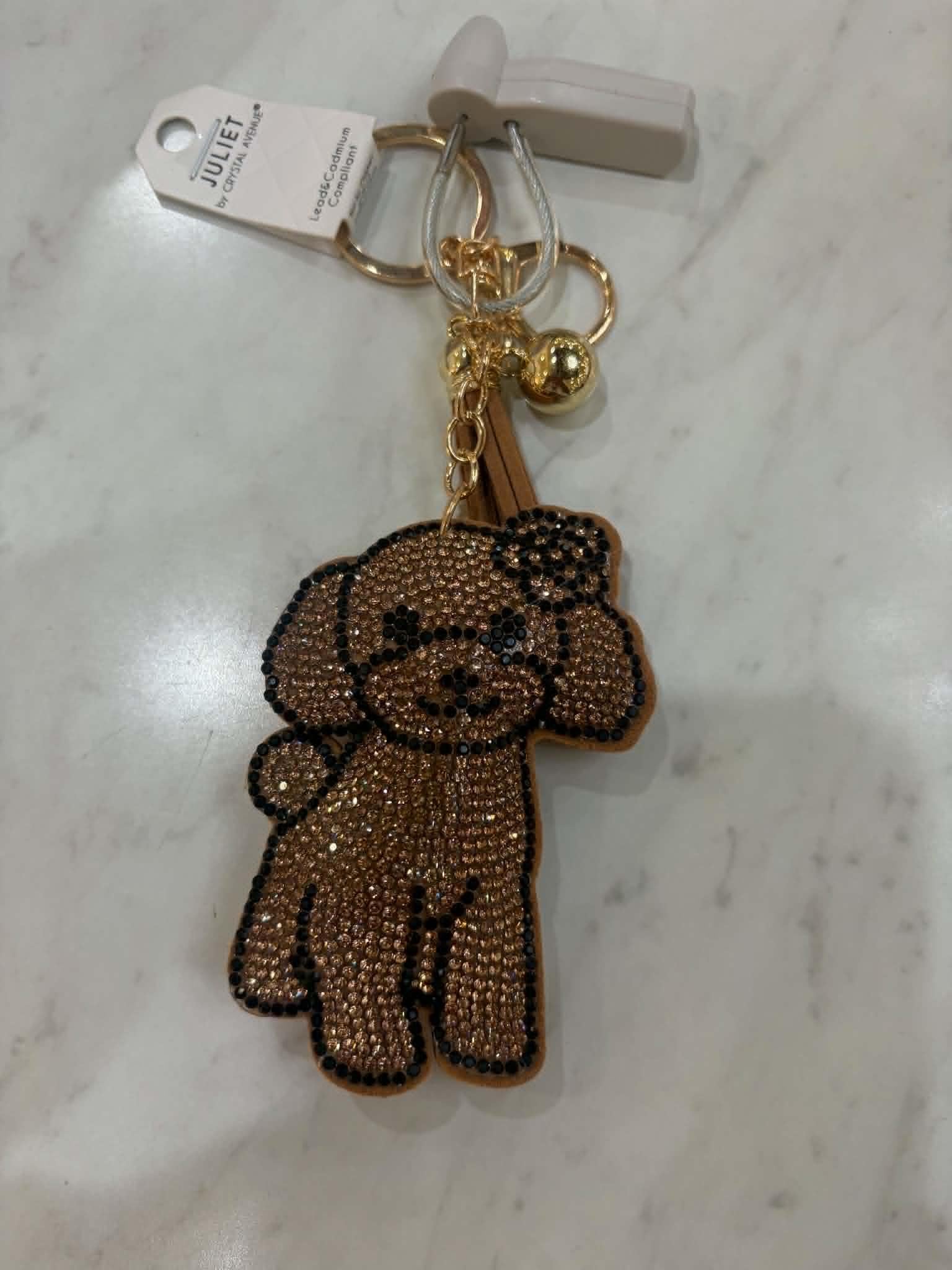 Puffy Rhinestone Keychains