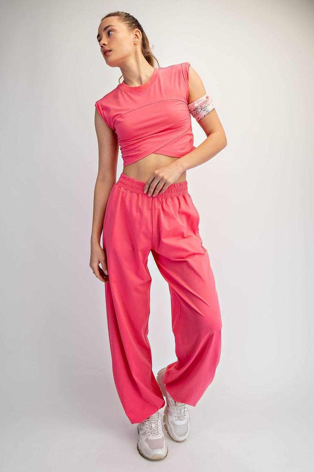 Cotton Lycra Crossover Set