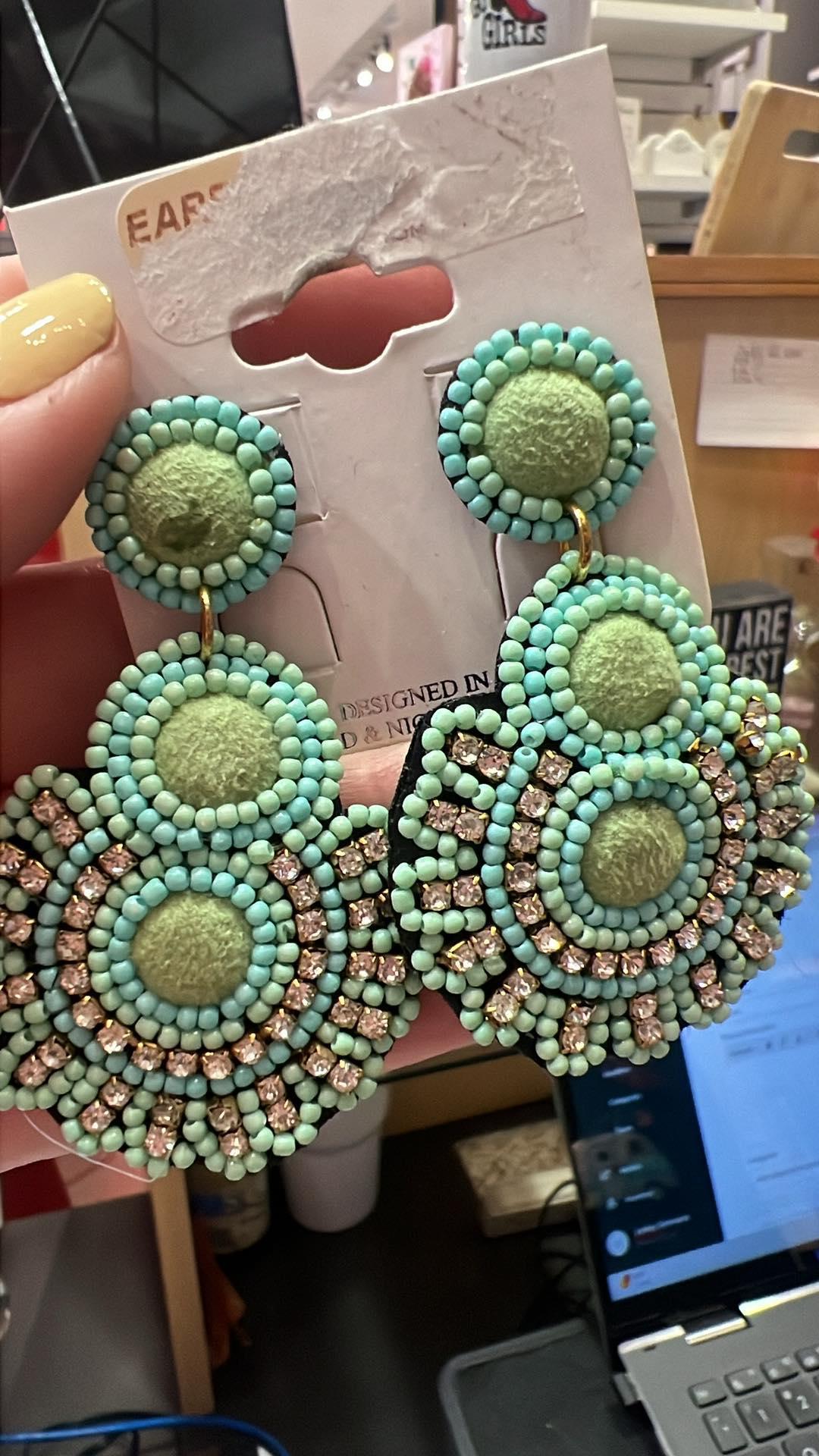 Delicate Beaded Earrings