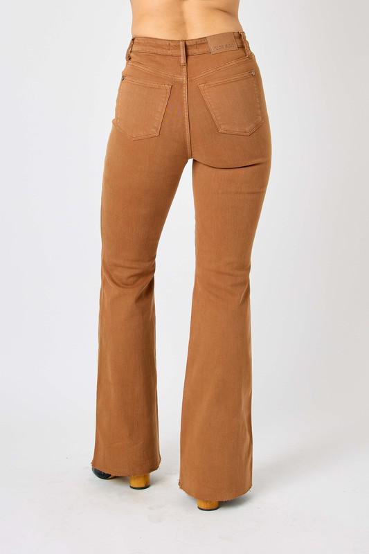 Judy Blue Brown Tummy Control Flares