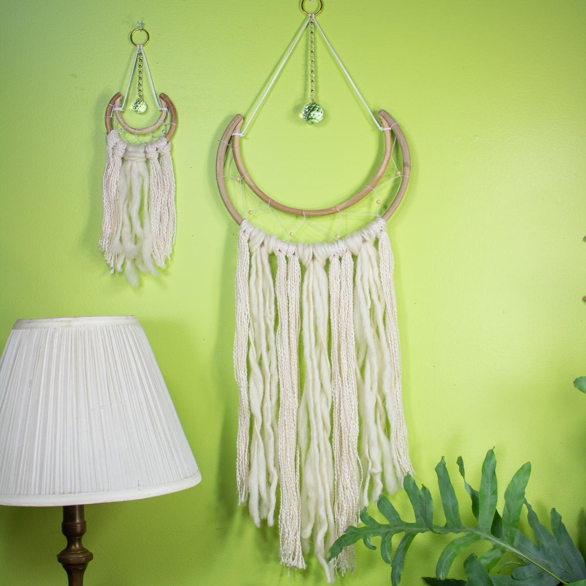 Large Crescent Dream Catcher
