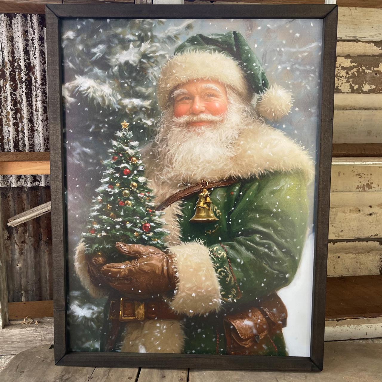 Green Santa 12x16 Box Frame