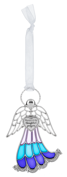Stained Glass Angel Ornament