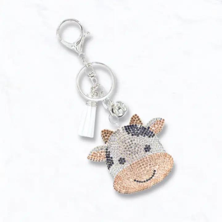 Suzie Q USA Rhinestone Puffy Keychains