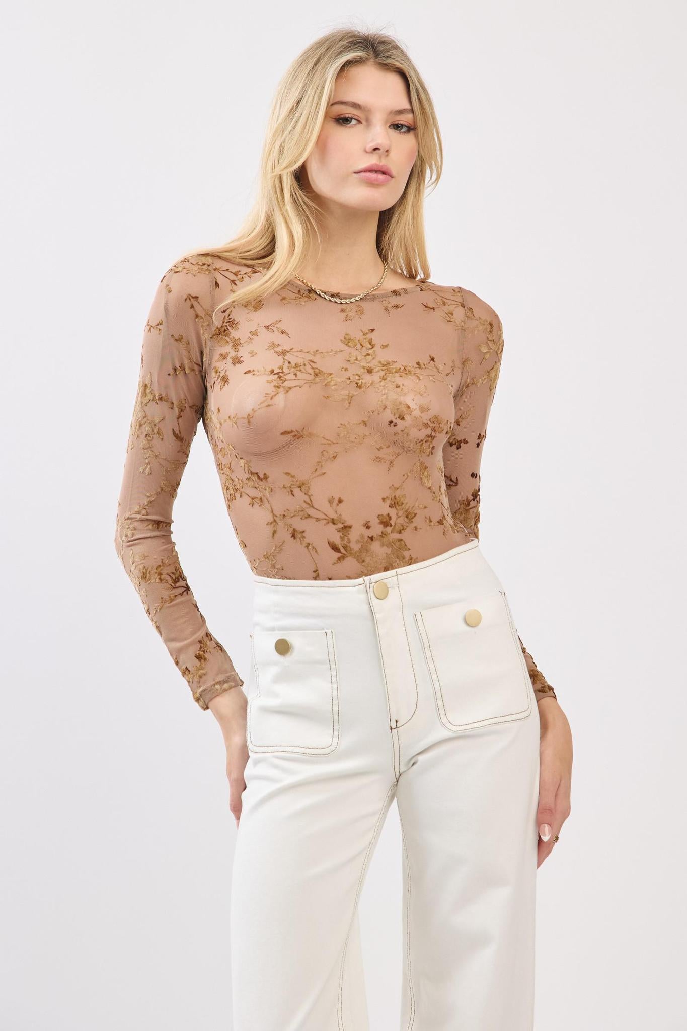 Long Sleeve Boat Neck Body Suit