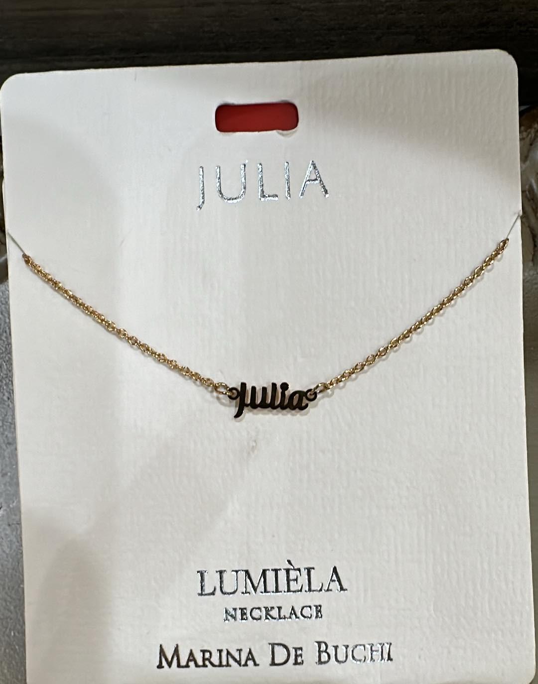 Lumiela Julia Name Necklace