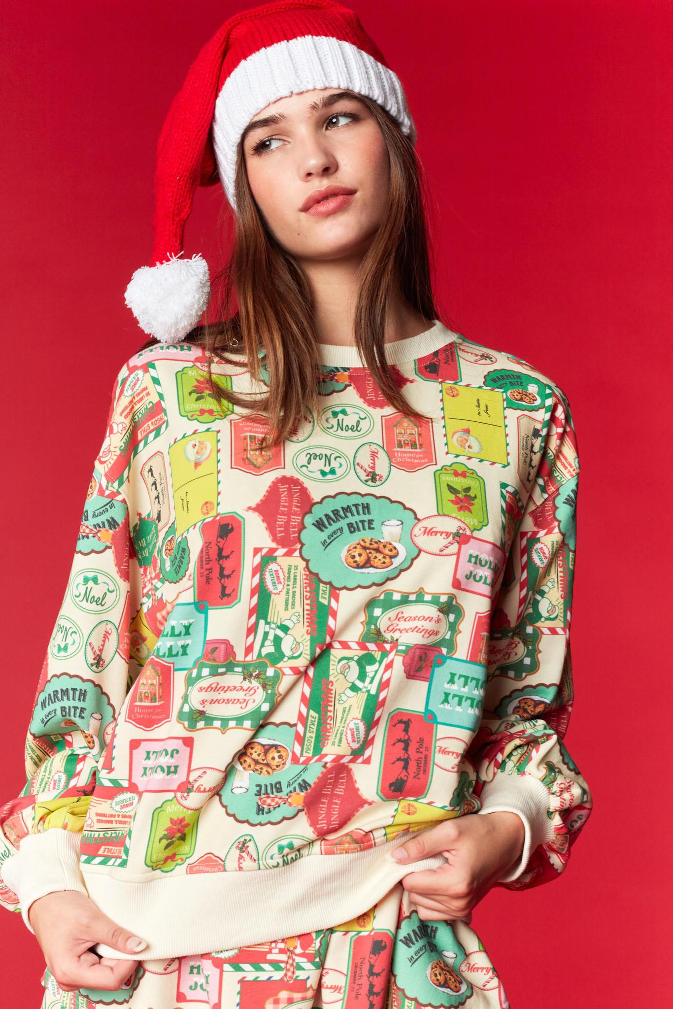 Christmas Themed Terry Top