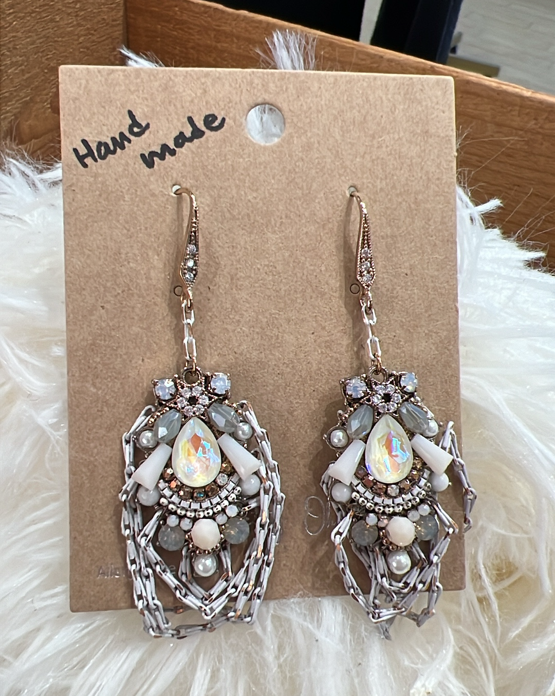 Crystal Chain Handmade Earrings