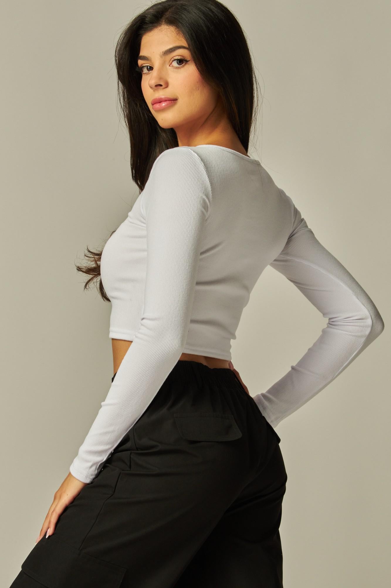 Stretch Raylon LS Top