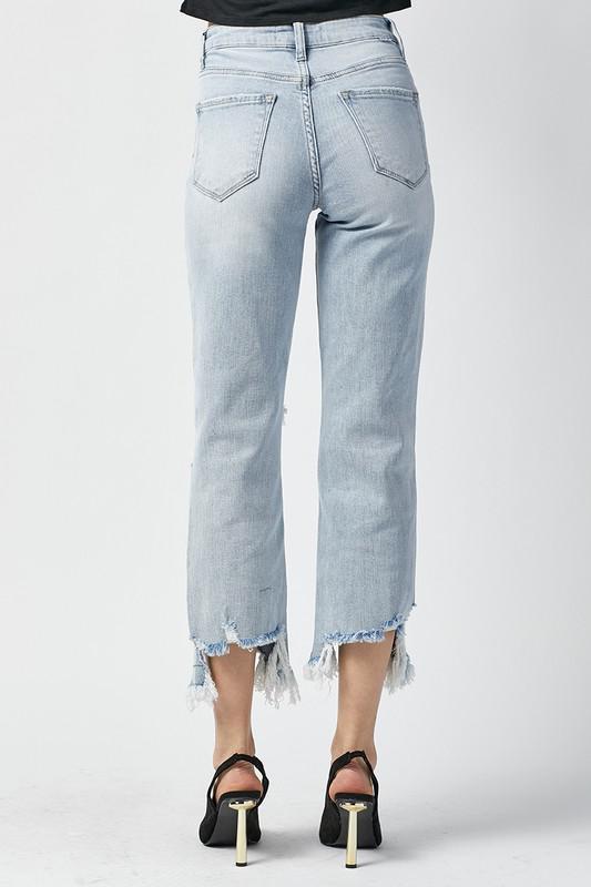 Light Crop Straight Jeans