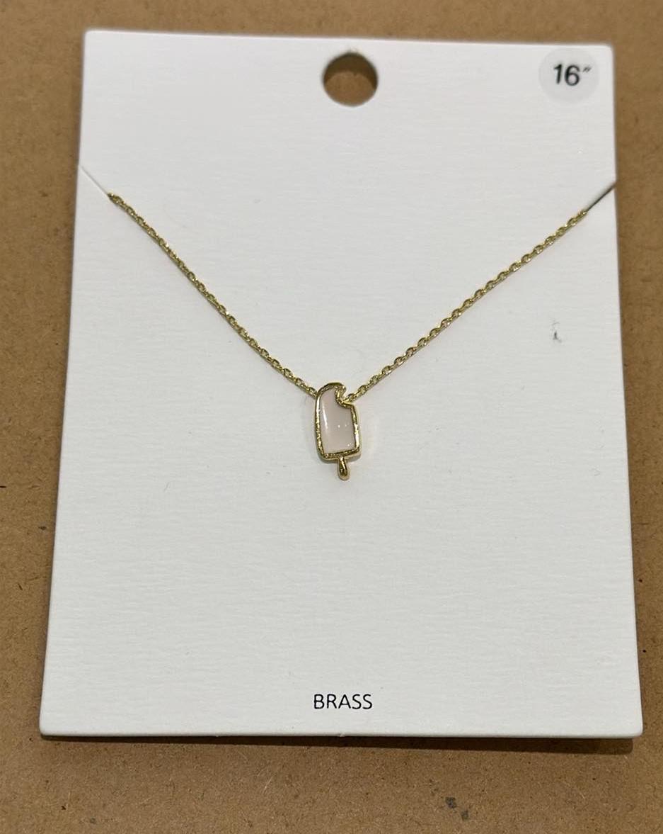 Pink Popsicle Necklace