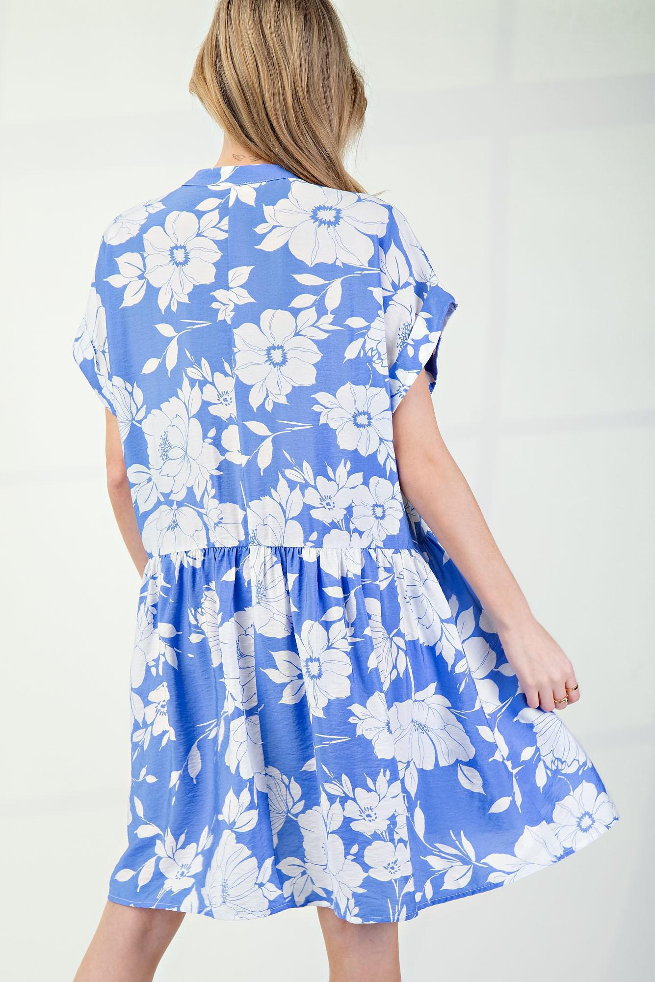 Peri Blue Tencel Woven Dress