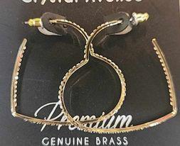 Thin Gold Heart Hoops