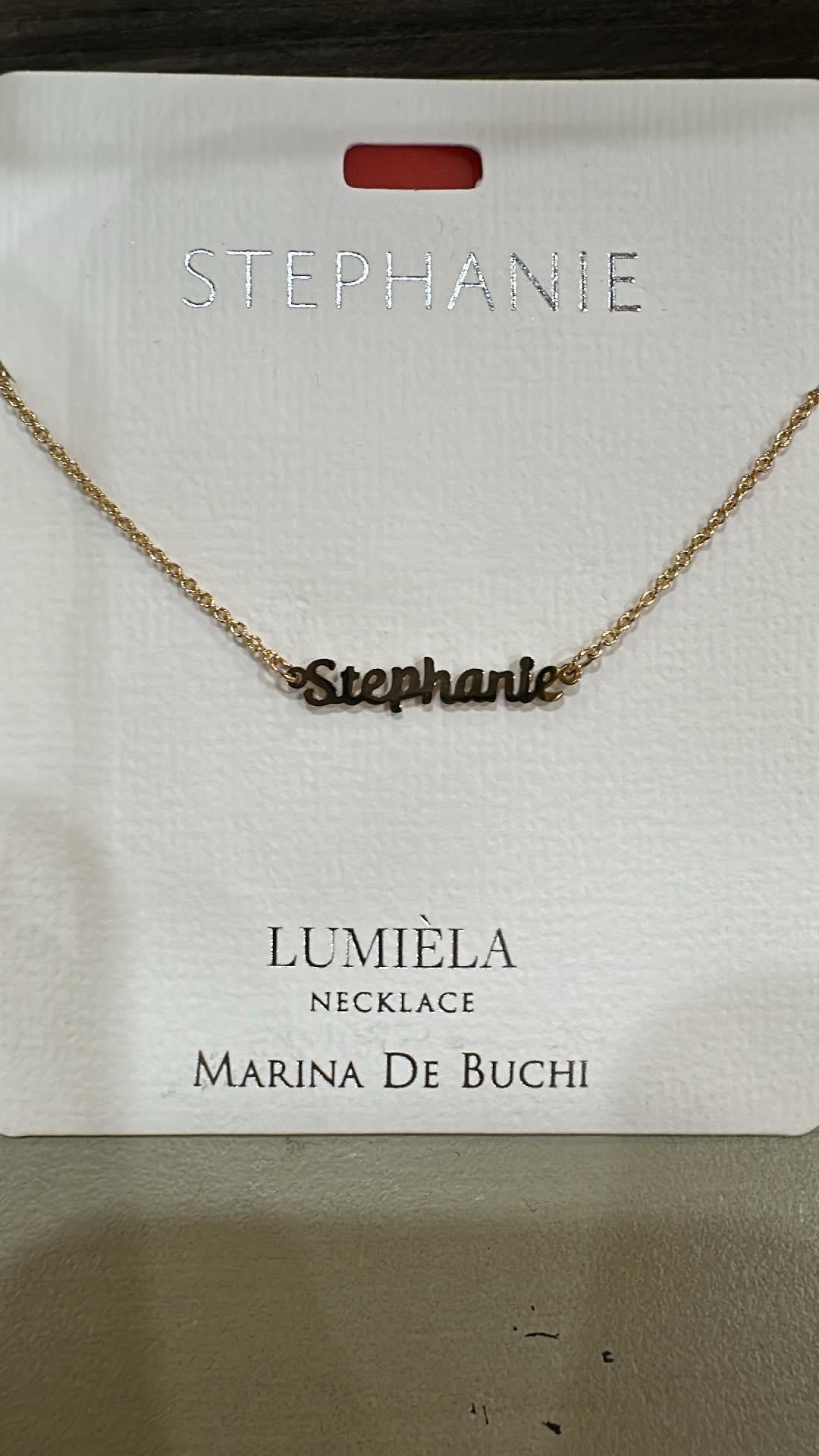Lumiela Stephanie Name Necklace