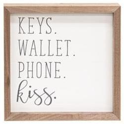 Keys, Wallet, Phone Sign