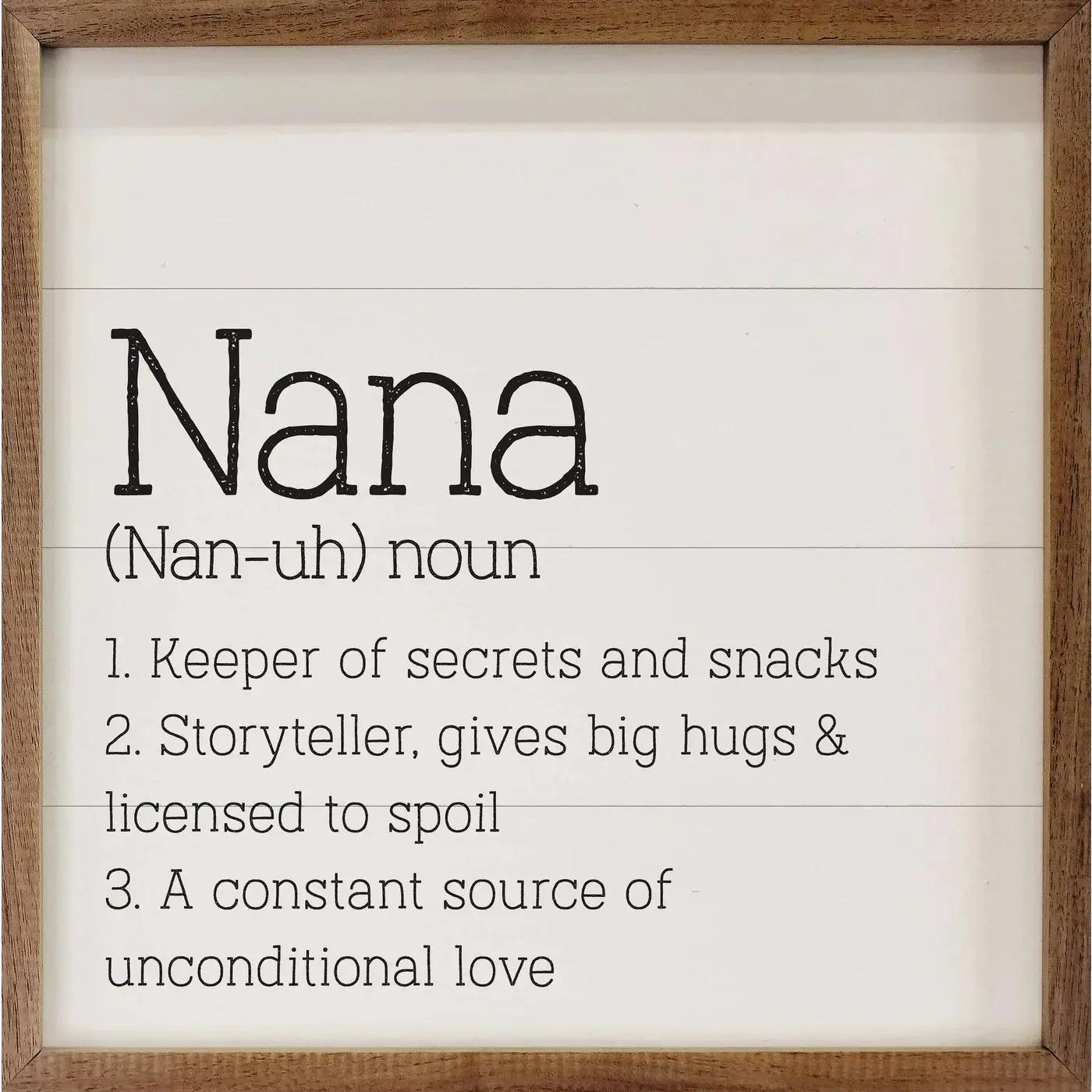 Nana Definition sign
