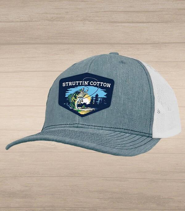 Early Riser Patch Snap Back Trucker Hat - Heather Grey/White