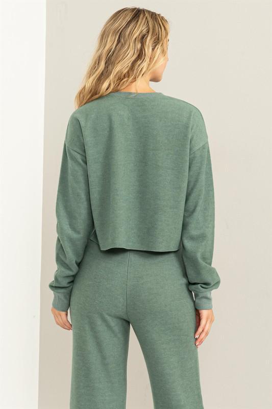 Cool Knit Crop Sweatshirt