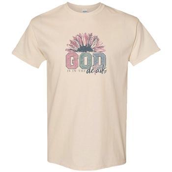 God Is In The Details - Natural Tee