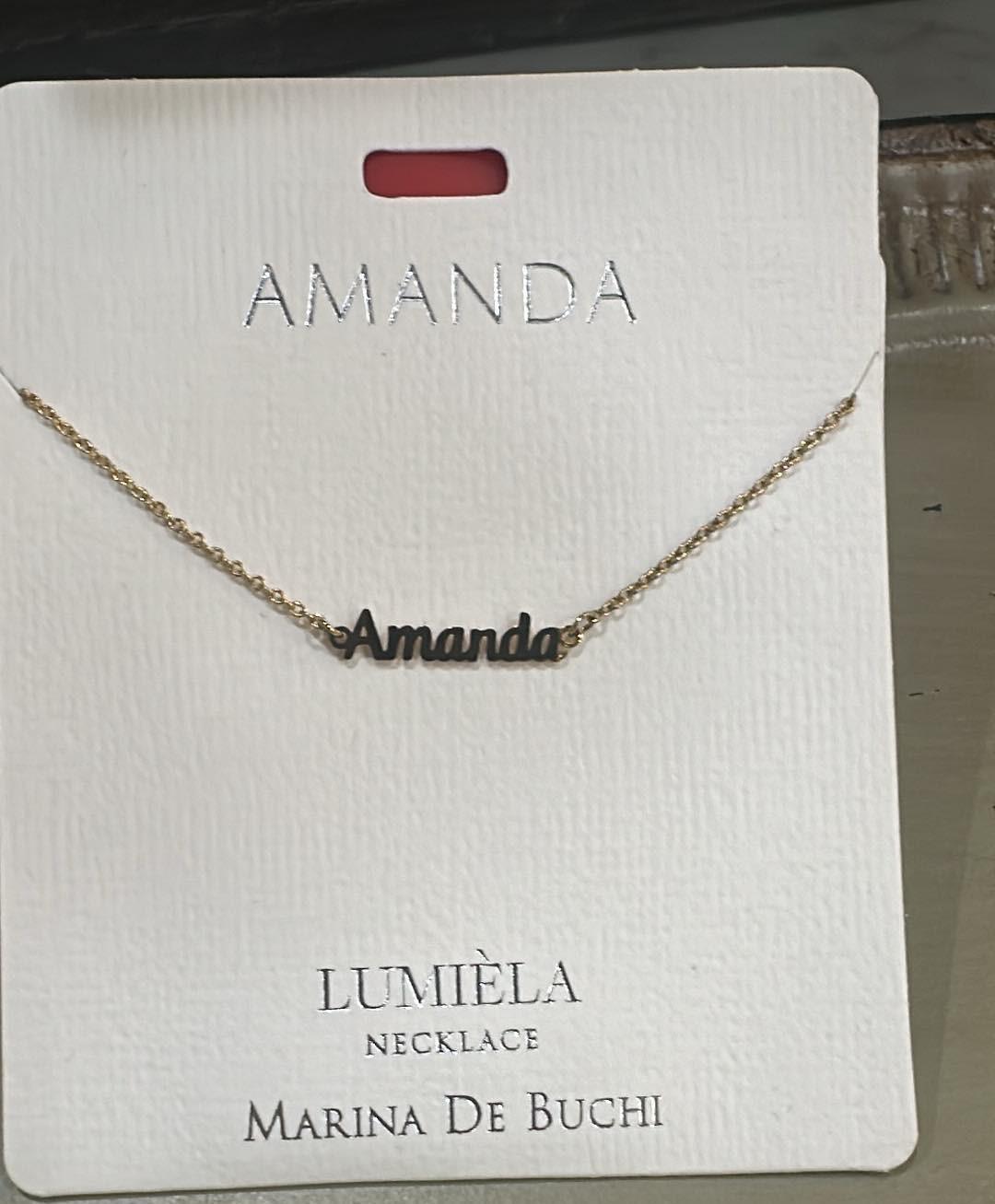 Lumiela Amanda Name Necklace