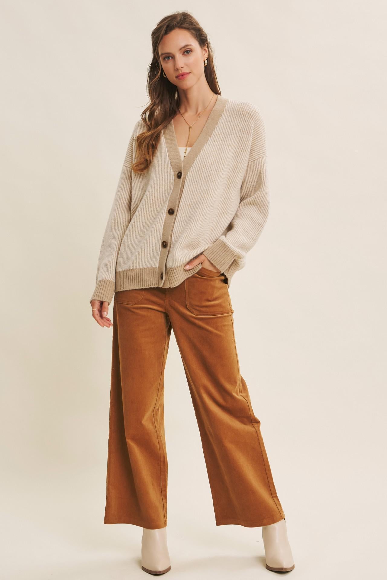 Cozy Chic Corduroy Wide-leg Pants
