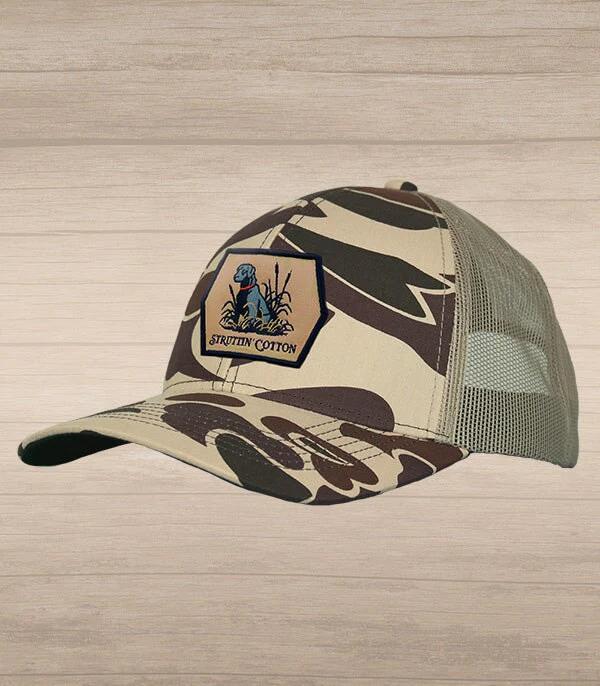 Lab Patch Snap Back Trucker Hat - New School Camo