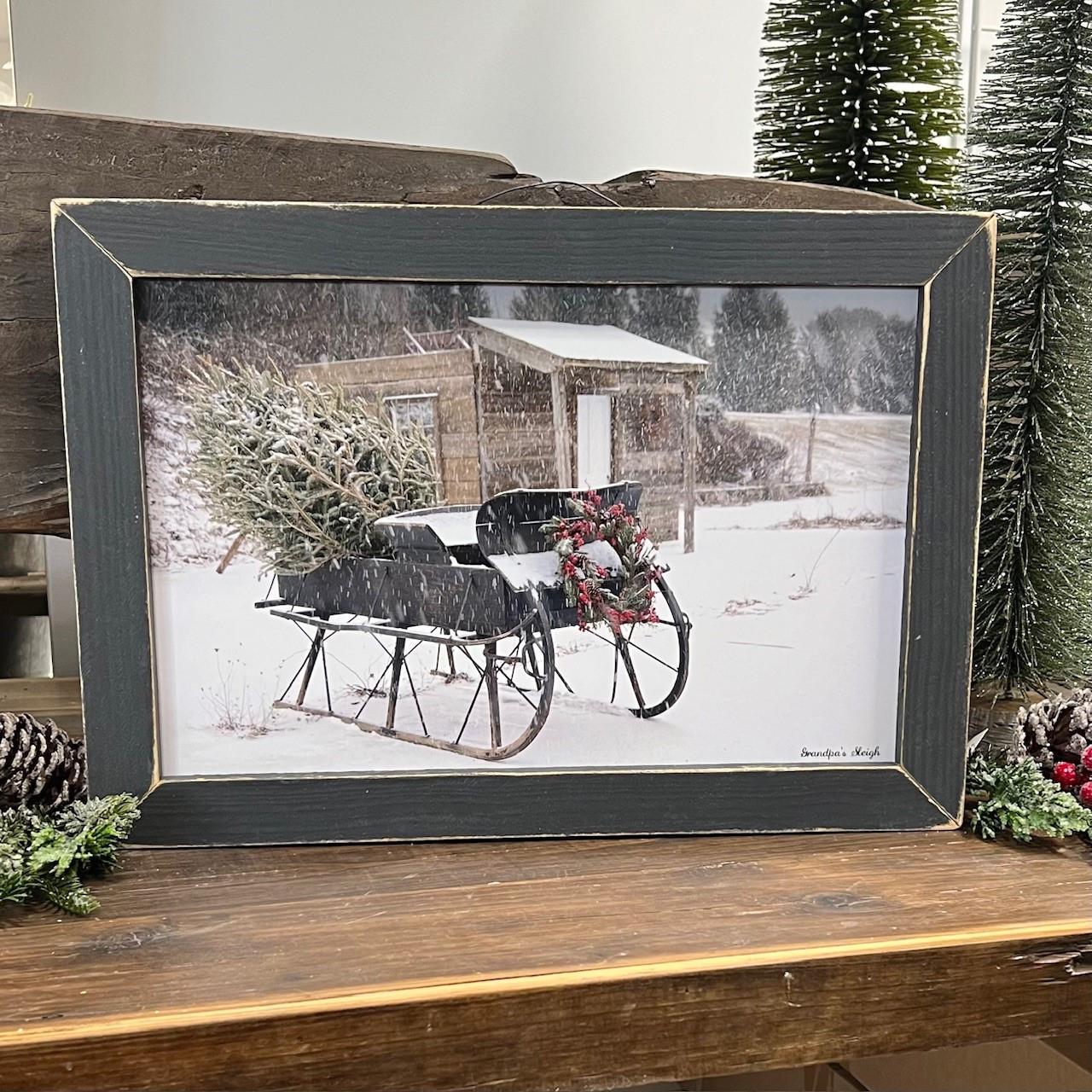 Grandpas Sleigh 18x24 Picture