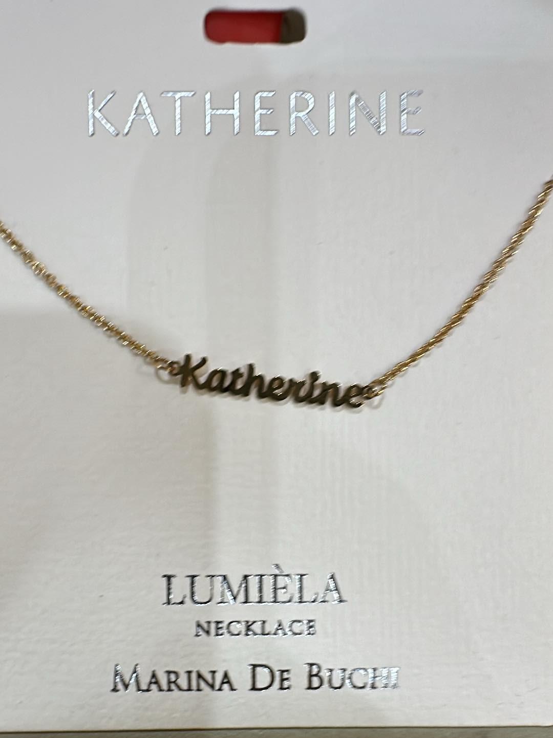 Lumiela Katherine Name Necklace