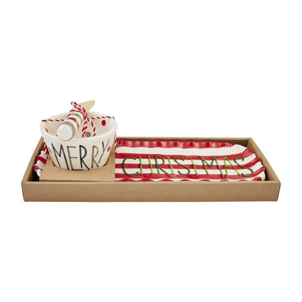 Christmas Dip And Tray Set