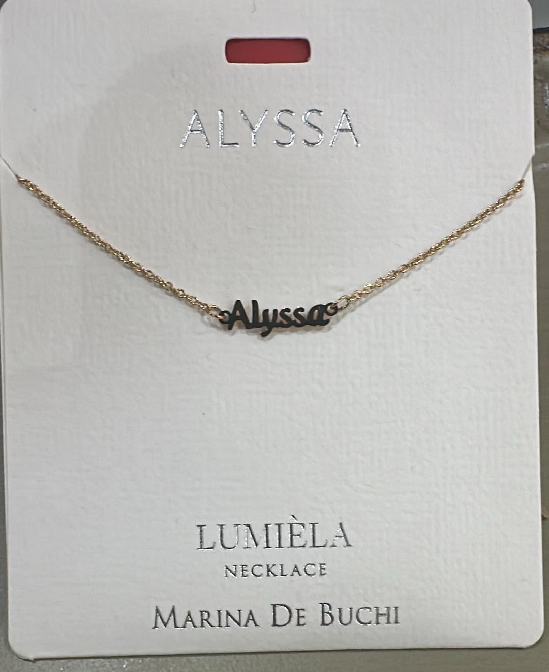 Lumiela Alyssa Name Necklace