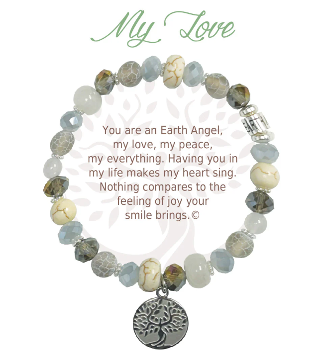 Earth Angel Natural Stone Bracelet - My Love