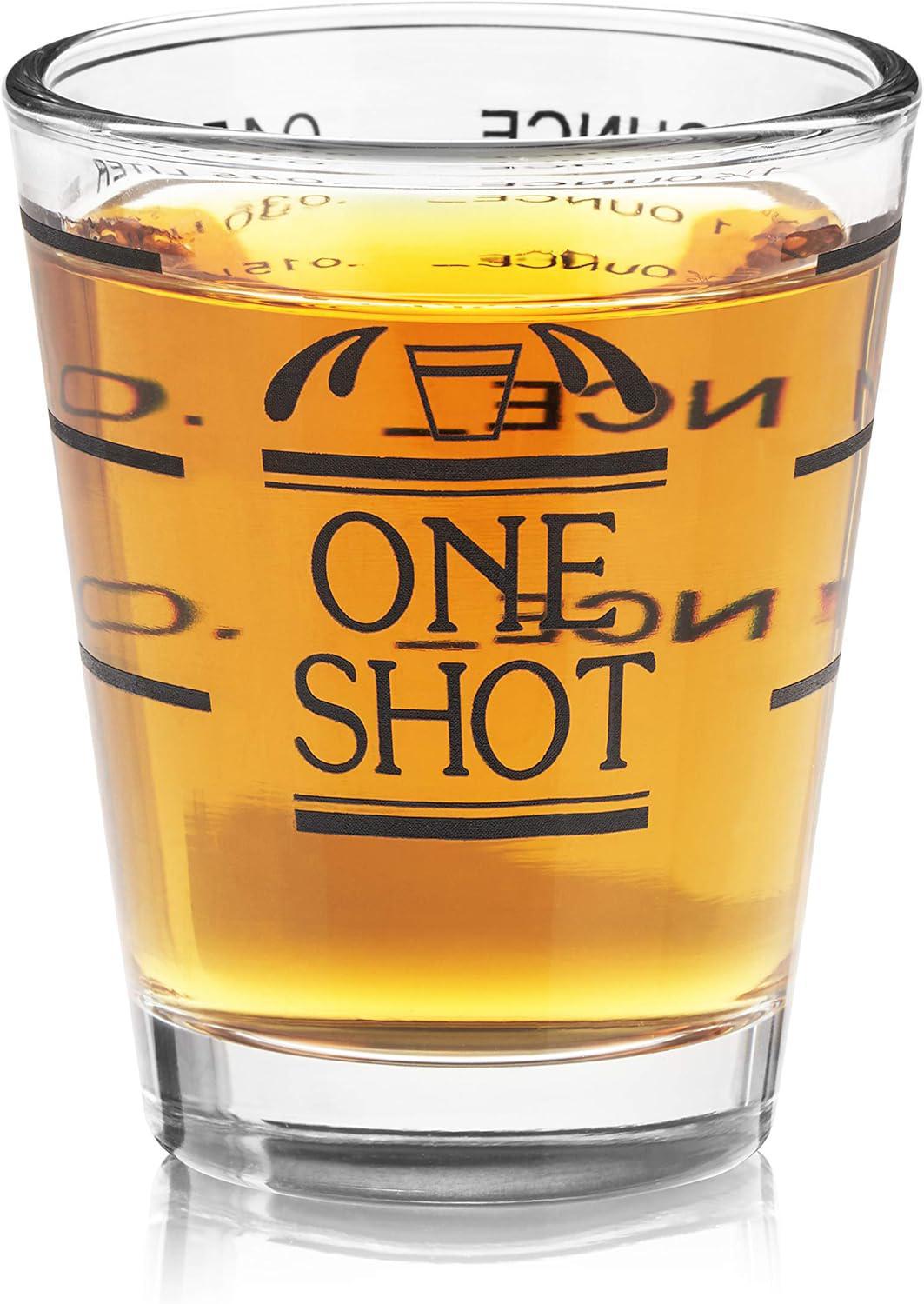 Bullseye Measured Shot Glass